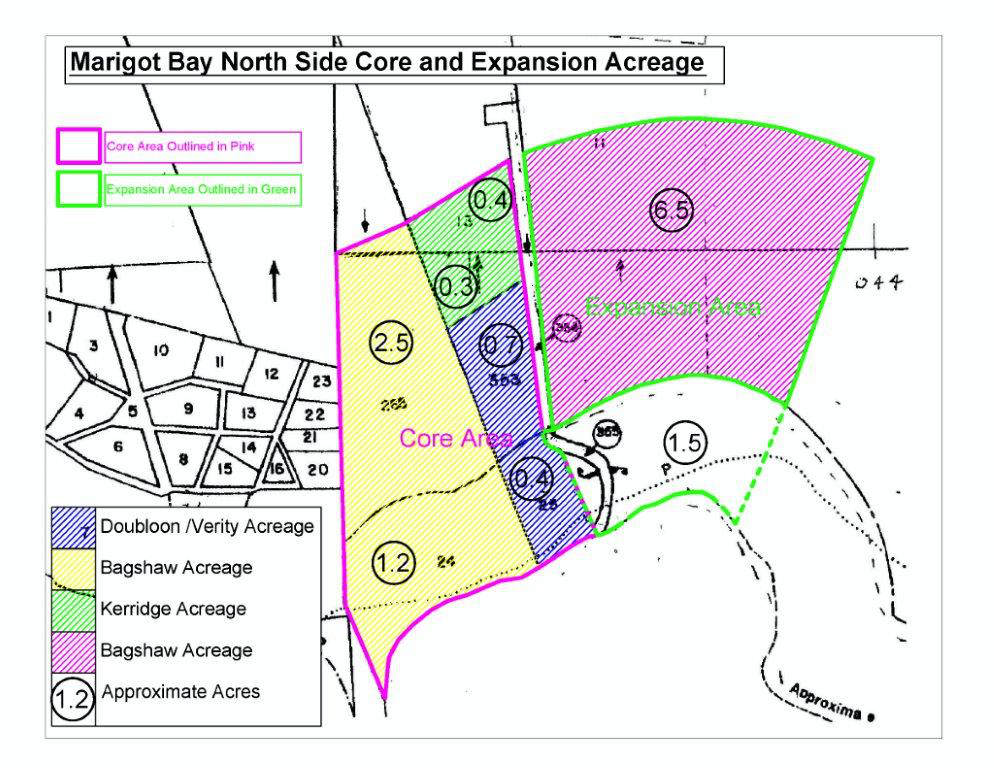 Marigot Bay Development Land Map