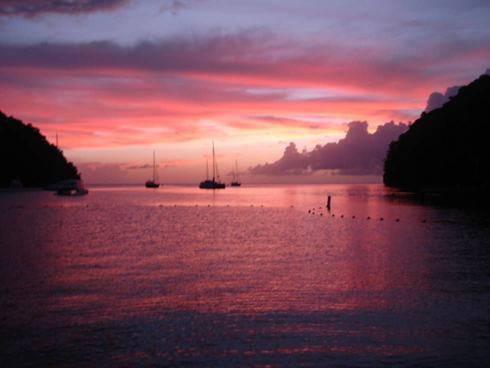 Marigot Bay Sunset image